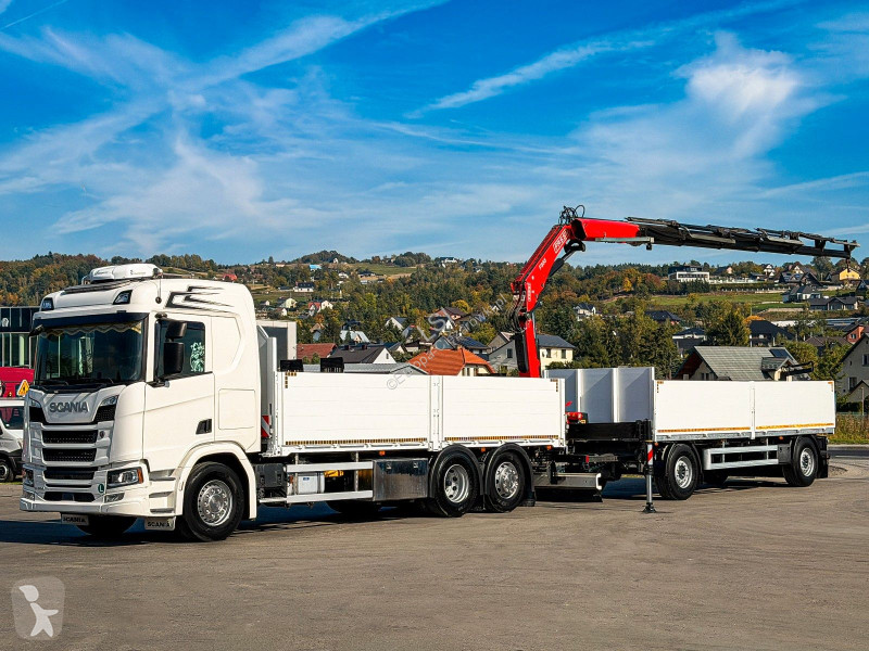Scania 500 FASSI F235 A.2.26 + FUNK + Anhänger!...