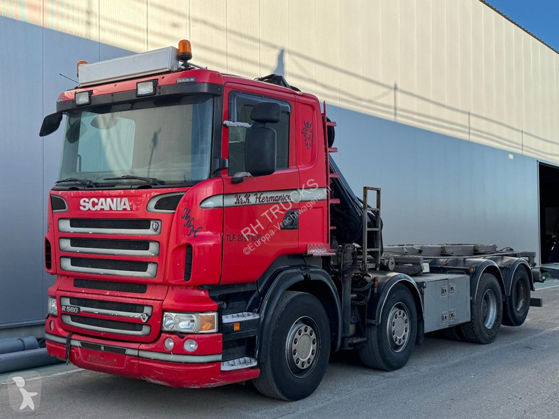 Lastbil Scania R560 8X2 + HIAB 166E 4 HIPRO +...