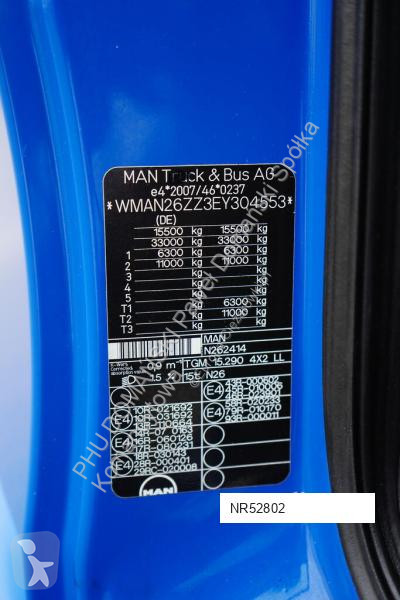 Kamion MAN / TGM / 15.290 / EURO 5 / BDF / 7,15...