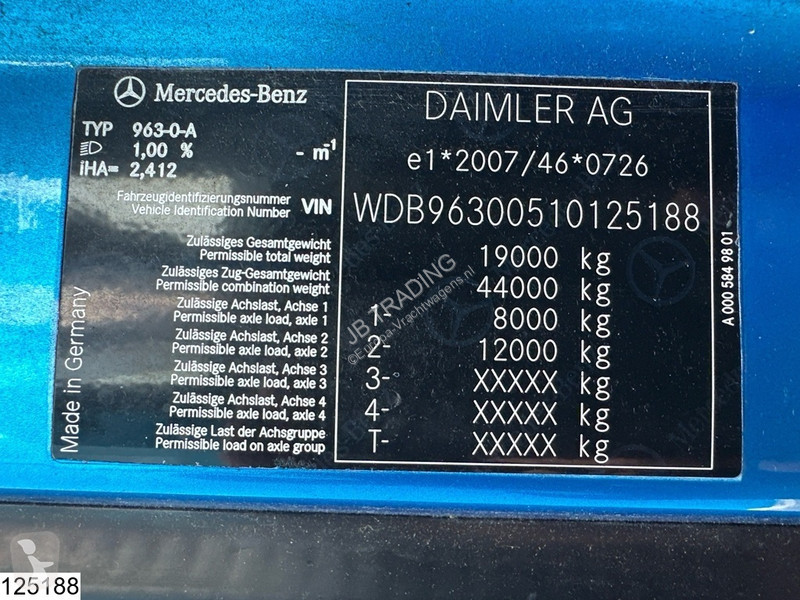 Mercedes 1843 EURO 6, PTO truck