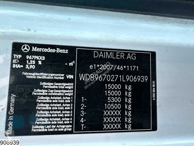 Vrachtwagen Mercedes 1521 EURO 6, Palfinger