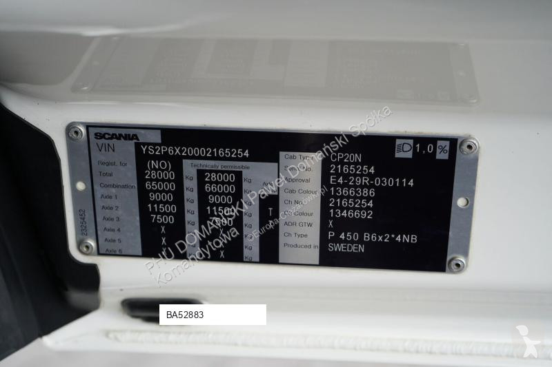 Kamion Scania P 450 / ACC / E 6 / CHŁODNIA +...