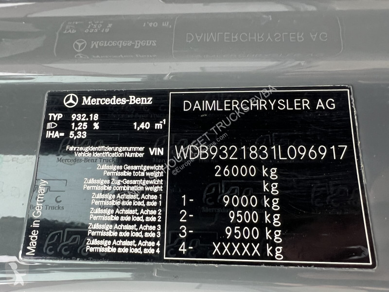 Lastbil Mercedes Actros 3346 AK 6x6 Actros 3346...