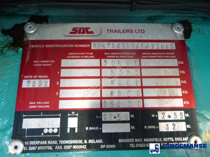 Camion  Stack - 3 x platform trailer 13.6 m / 39 t