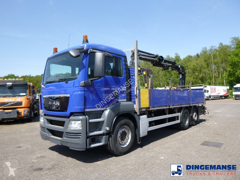 Camion MAN TGS 6X2 RHD + HMF 1420-K2 + grapple