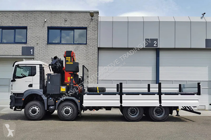 Camion MAN 41.440 BB CH Flatbed with Crane (3...