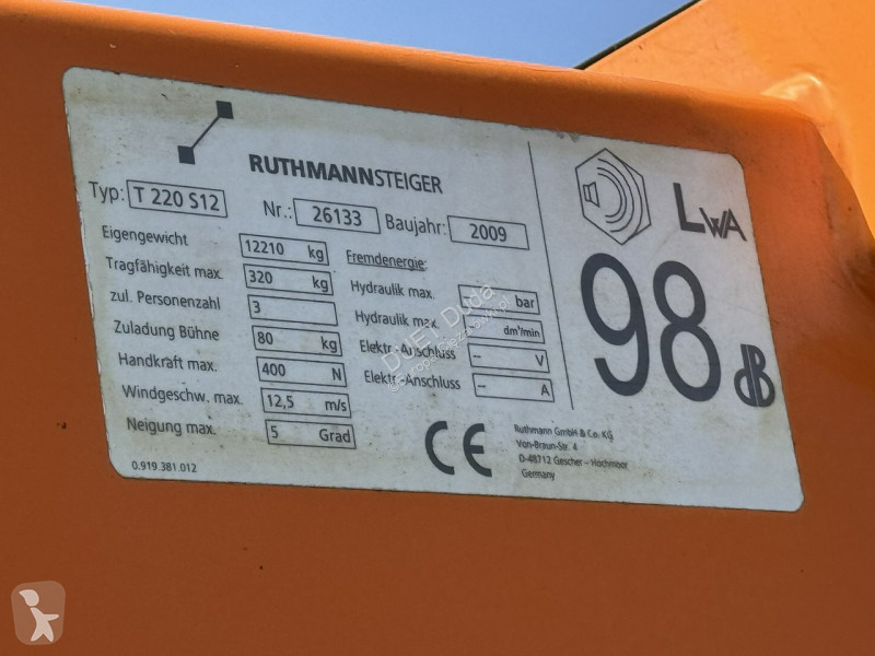 Camion Mercedes 1324 4x4 Zwyżka RUTHMANN...