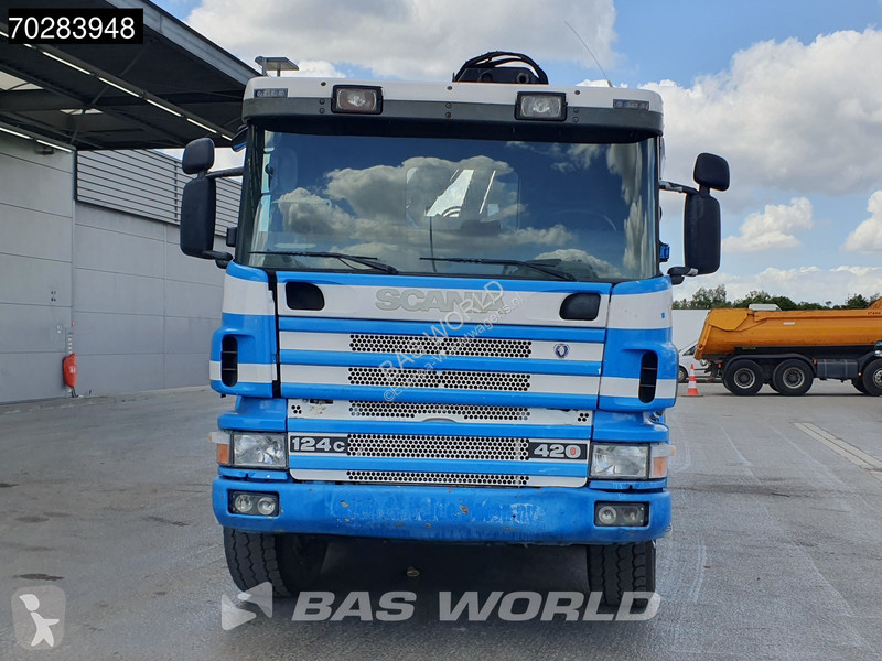 Camion Scania 420 8X4 15m3 tipper Hiab 144...
