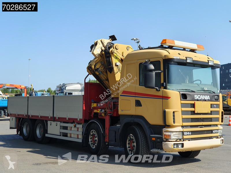 Camion Scania 124G 470 8X4 Palfinger PK45000 C4...