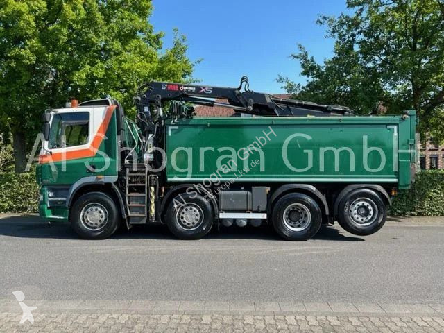 Camion DAF 85480 8X2 Kipper+Kran Hiab 144E-3 PRO