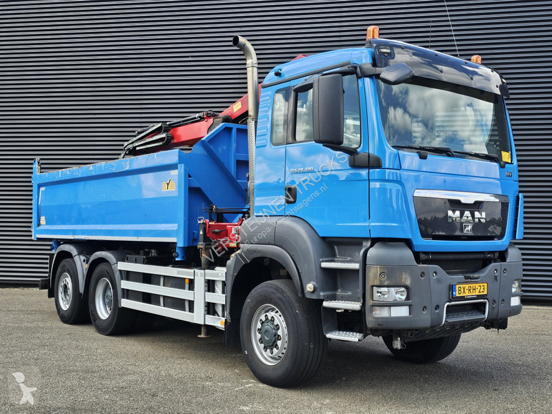 Kamion MAN 28.400 6X4-4 BL / CRANE + 2 SIDE TIPPER