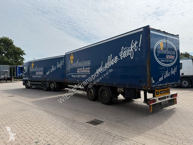 Camion MAN Schwenkwand-Getränkeaufbau incl....