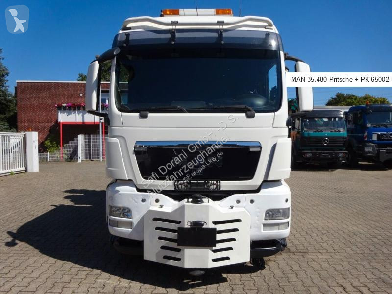 شاحنة MAN 35.480 TGS Pritsche + PK 65002 Kran 8x2