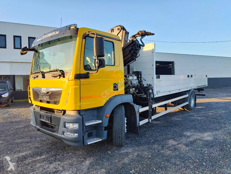 شاحنة MAN 18.250 Open box + HIAB 166-3