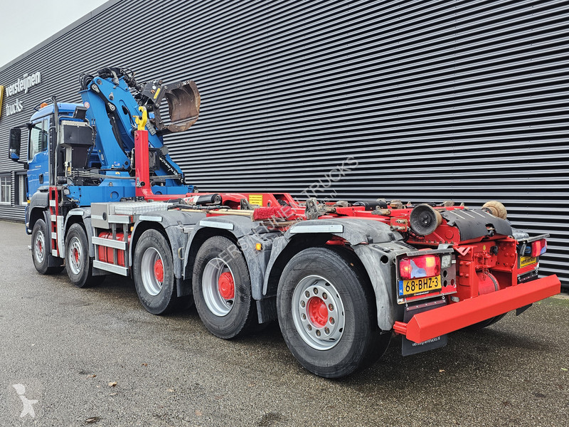 شاحنة MAN 47.440 BBL / 10X4 HOOKLIFT + Z CRANE