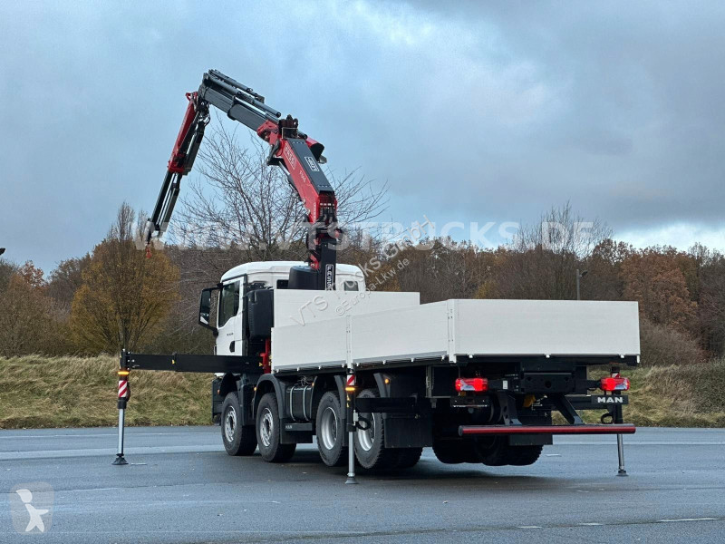 Грузовик MAN 35.470 8x4 Pritsche + FASSI F345RB...