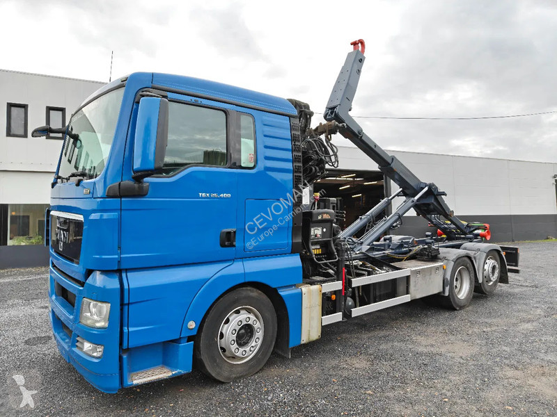 شاحنة MAN 26.400 Container Hyvalift Crane HIAB 144