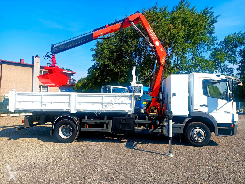 Mercedes 1318N Kipper Crane HDS Fassi F95 truck