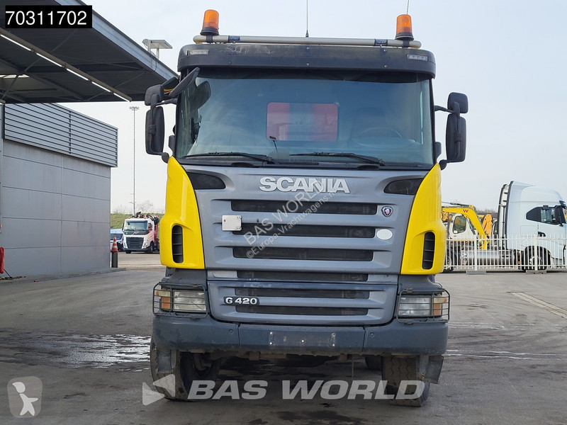 شاحنة Scania 420  8X6 8x6 18m3 KH Kipper Steel...