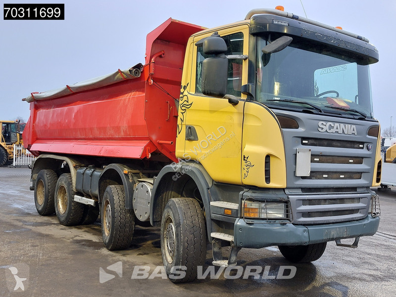 شاحنة Scania 420  8X6 8x6 18m3 KH tipper Steel...