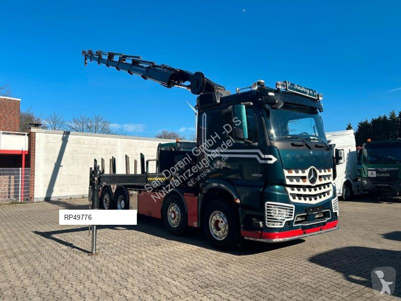 شاحنة Mercedes 3253 + HIAB 302 Kran 8x2-4 HAD...