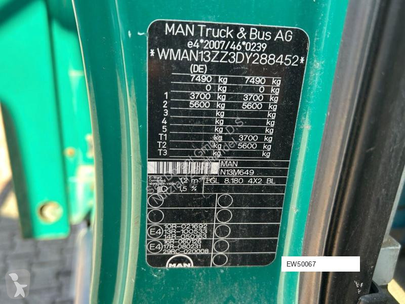 شاحنة MAN 8.180 TGL Pritsche 4x2