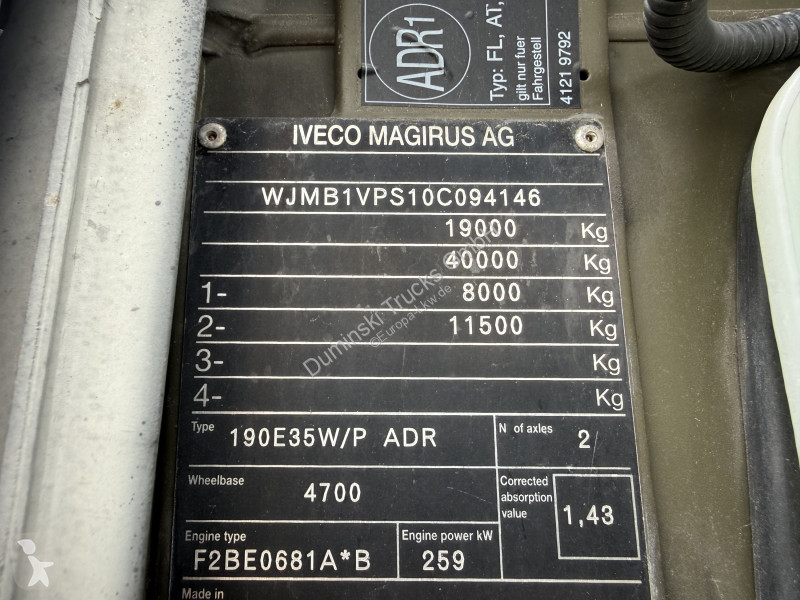 شاحنة Iveco Euro 190E35W 4X4 Ex Armee