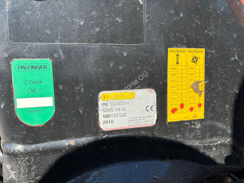 شاحنة Volvo 6x2*4 PK 18002 / PALFINGER 17 ton /...