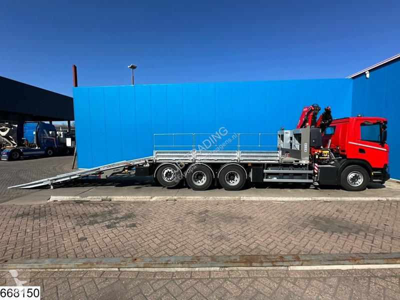 شاحنة Scania 410 EURO 6e, CN, 8x4, Retarder, Fassi