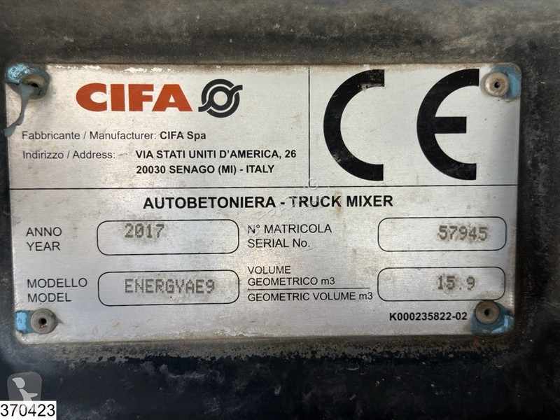 شاحنة Iveco 300 CNG 8x2, EURO 6, CIFA 9m3, CNG,...