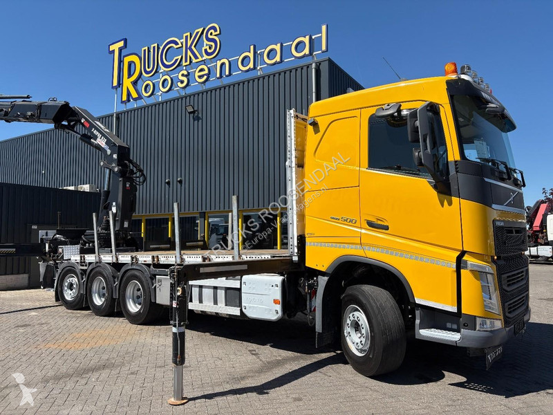 شاحنة Volvo 500 + HIAB 638 E-6 + JIB 6x + 8X4...