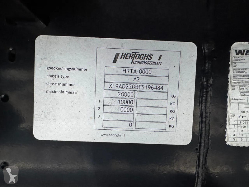 شاحنة DAF 440 6X2 EURO 6 + HERTOGHS HANGER 2X...