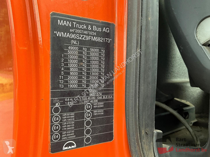 Lastbil MAN 49.440 10X8 met 22m³ geisoleerde...