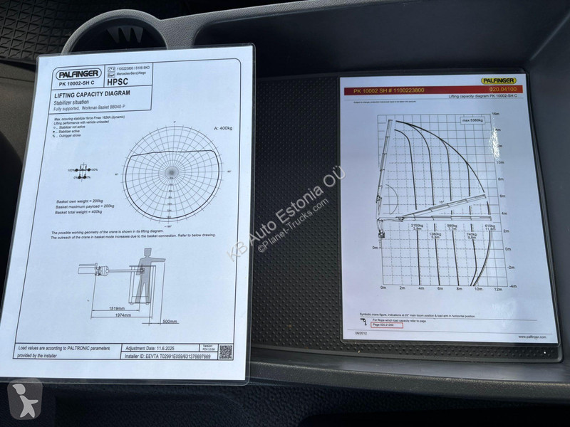 Mercedes 1321 4x4 PK 10002 / BOX L=3117 mm /...