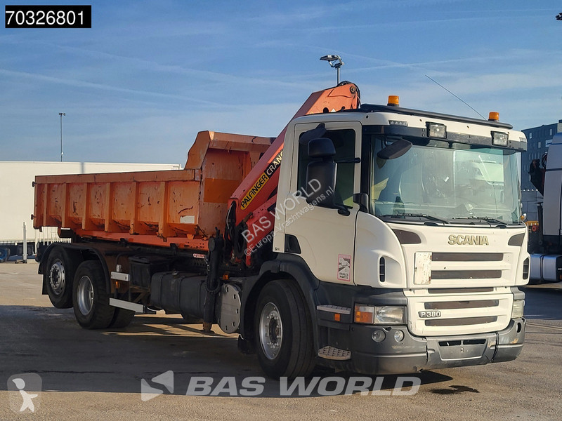 شاحنة Scania P380 P 6X2 Palfinger PK15500 Kran...
