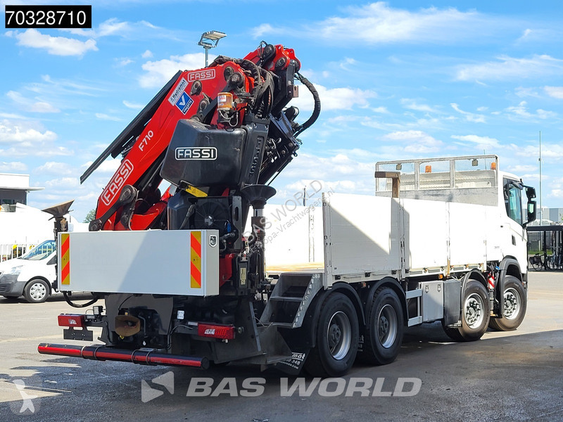 شاحنة Scania 450 8X4 FASSI F710RA.2.25 Crane...