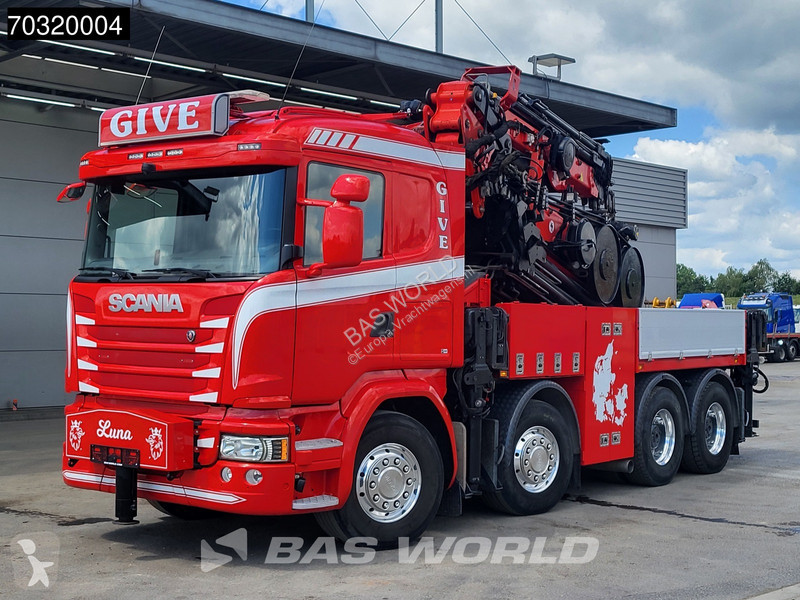 شاحنة Scania 490 8X4 EFFER 1750/8S + JIB 6S...