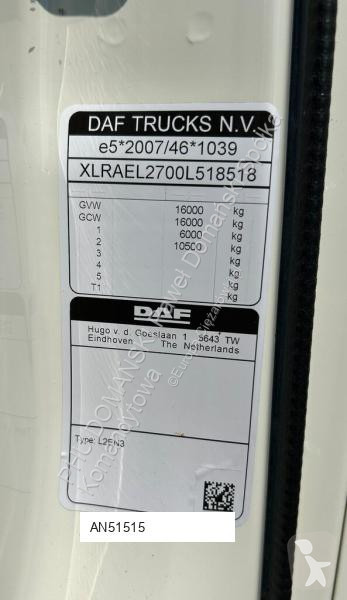 شاحنة DAF LF / 260 / E 6 / ACC / BURTOFIRANKA +...
