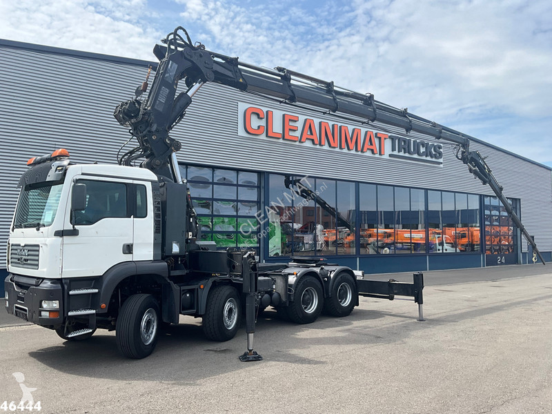 شاحنة MAN 41.363 8x4 Manual Full steel Hiab 80...