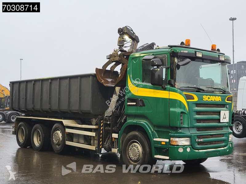 شاحنة Scania R440 8X2 alfinger Q150Z82 Kran...