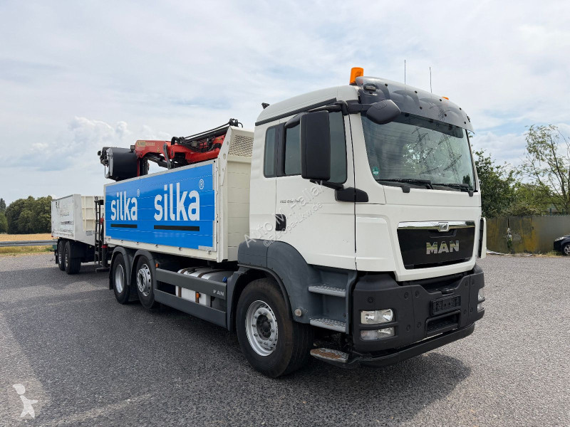 شاحنة MAN TGS 26.440 6x2 Kalkstein Kran...