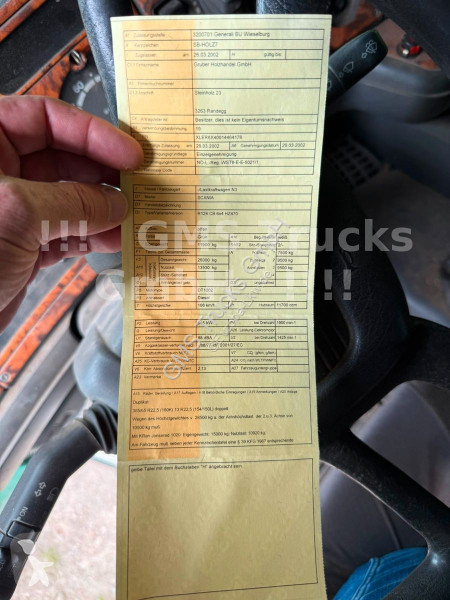 شاحنة Scania 124 / 6x4 / hassis / Full Steel /...