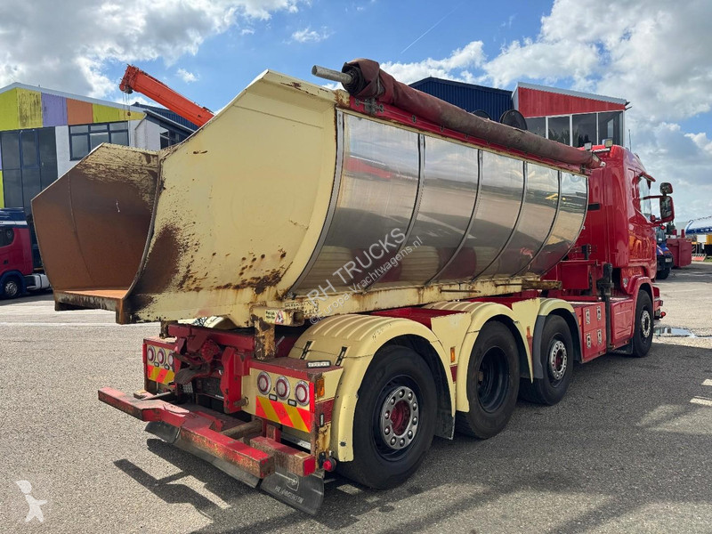شاحنة Scania R520 V8 8X2 EURO 6 KIPPER + HMF...