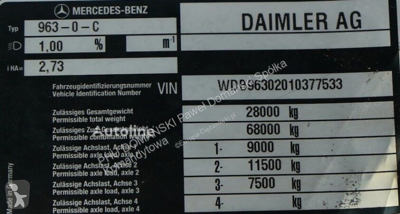 شاحنة Mercedes F295