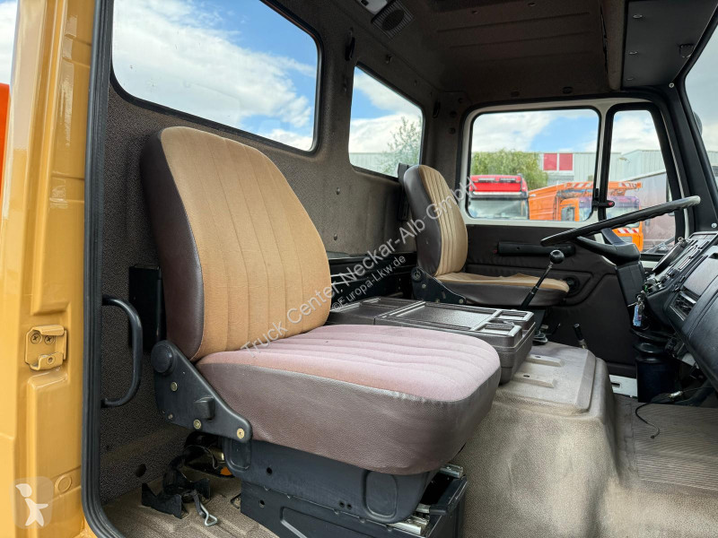 شاحنة Mercedes Plattendruckwagen Planen Aufbau...