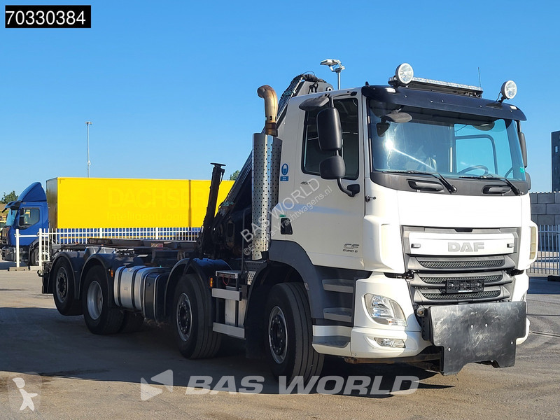 شاحنة DAF 460 8X2 HIAB 144 B-3 HIDUO Crane kran...