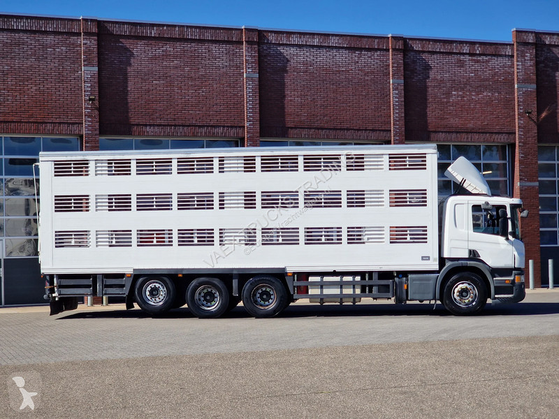 شاحنة Scania P400 8x4*4 - 2/3 deck livestock...