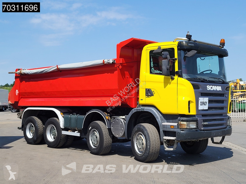 شاحنة Scania 420  8X6 8x6 Steel suspension 18m3...