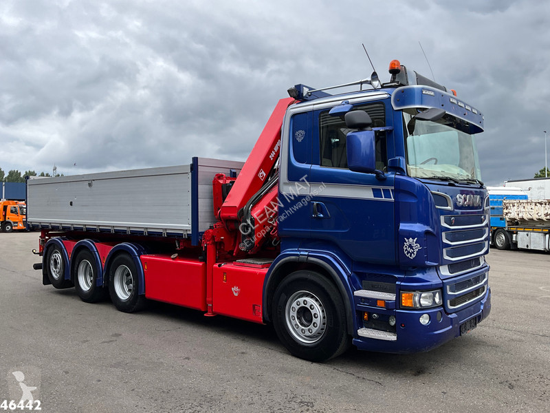 شاحنة Scania 560 V8 8x4 etarder Hiab 24...