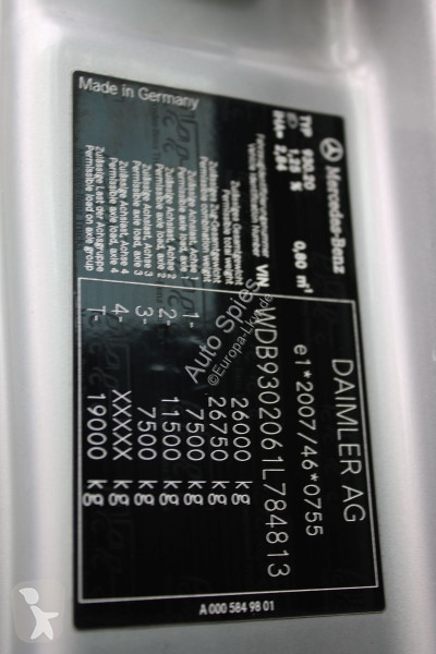 شاحنة Mercedes 2536 6x2*+-30C°*2 Kammer* 9.13m